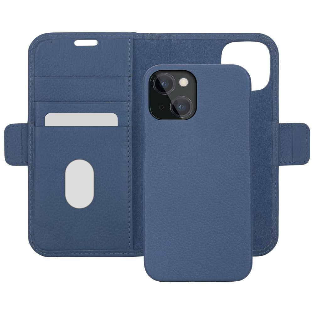 iPhone 13 dbramante1928 New York Magnetic Genuine Leather Wallet Case - Ultra-marine Blue