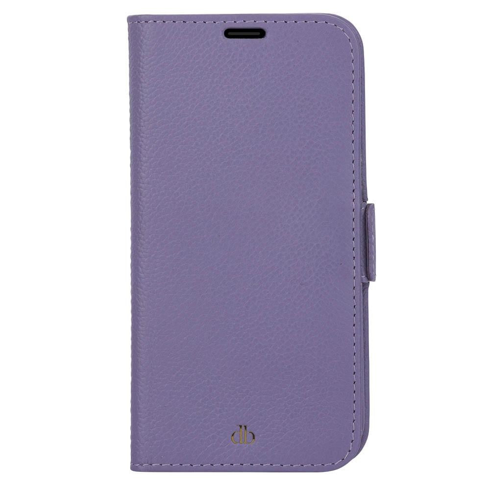 iPhone 13 Pro Max dbramante1928 New York Magnetic Genuine Leather Wallet Case - Daybreak Purple