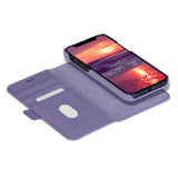 iPhone 13 Pro dbramante1928 New York Magnetic Genuine Leather Wallet Case - Daybreak Purple