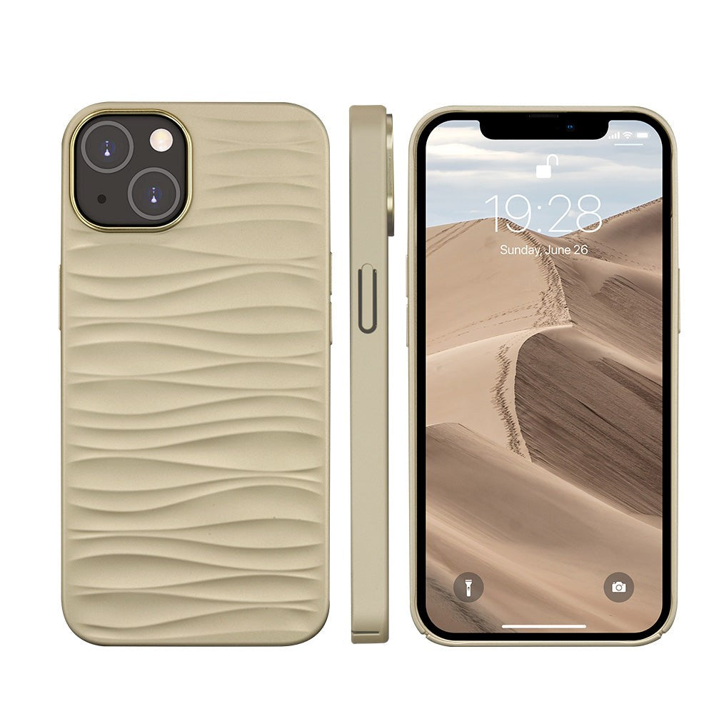 dbramante1928 iPhone 14 Dune Back Case - 100% Recycled Plastic - Sand