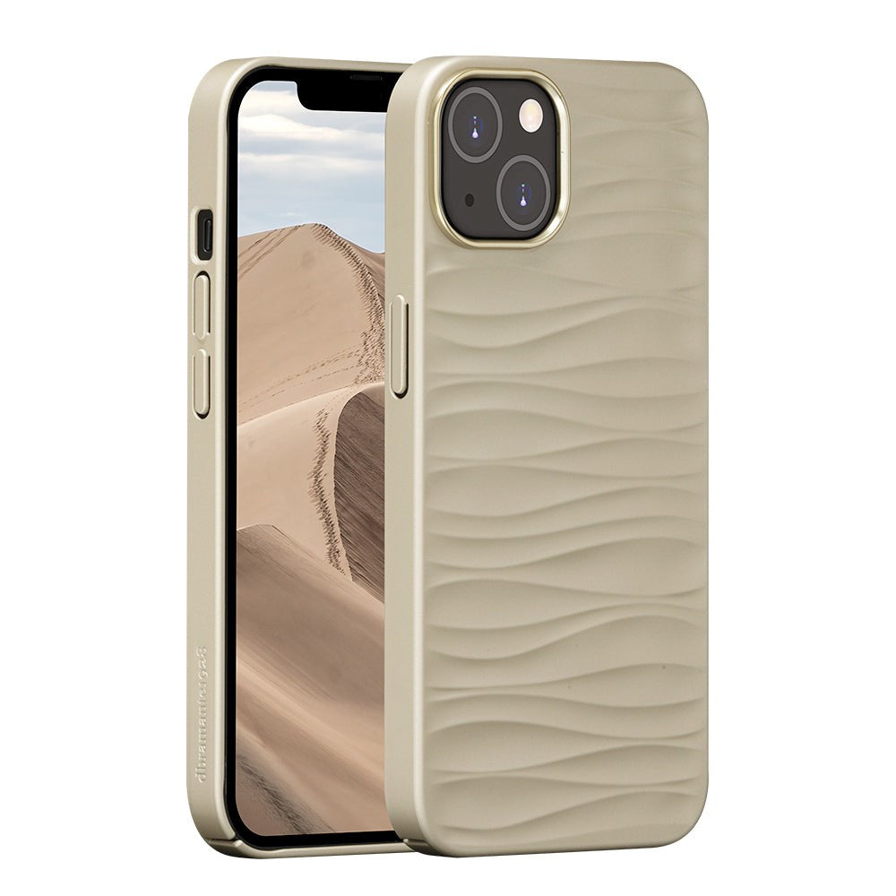 dbramante1928 iPhone 14 Plus Dune Back Case - 100% Recycled Plastic - Sand