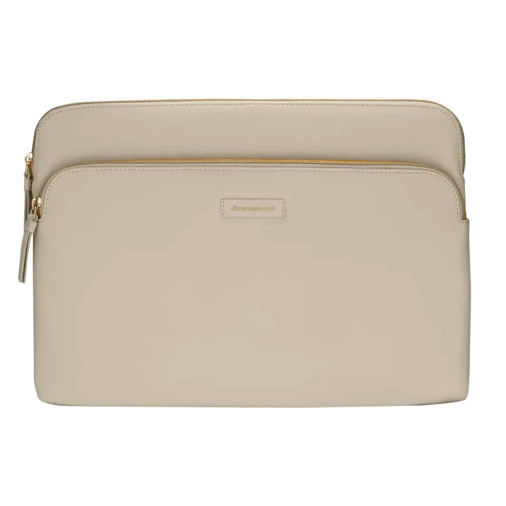 dbramante1928 Paris Plus MacBook 14" (34 x 24,5 x 25 CM) Leather Sleeve - Sand Dune