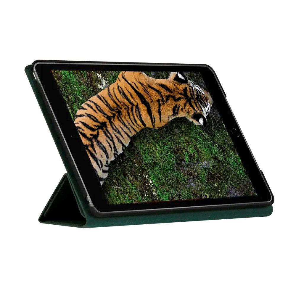 iPad 10.2" (2021 / 2020 / 2019) dbramante1928 Milan Genuine Leather Flip Case - Evergreen