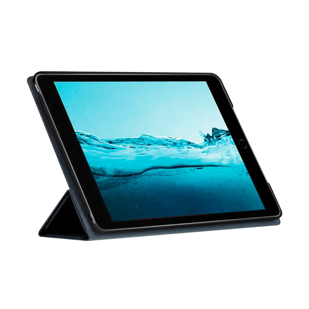 iPad 10.2" (2021 / 2020 / 2019) dbramante1928 Milan Genuine Leather Flip Case - Pacific Blue