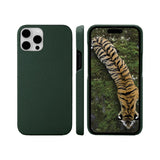 iPhone 15 Pro Max dbramante1928 New York 2-in-1 Genuine Leather Flip Case - Evergreen