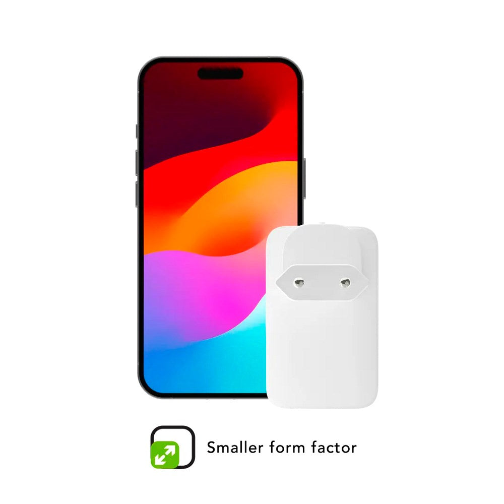 dbramante1928 Slim Wall Charger with 1x USB-C 20W & 1x USB-A 18W - White