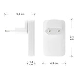 dbramante1928 Slim Wall Charger with 1x USB-C 30W & 1x USB-A 30W - White