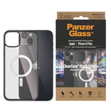 iPhone 14 Plus Case PanzerGlass AntiBacterial ClearCase - MagSafe Compatible - Black Edge