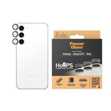 Samsung Galaxy S23 FE PanzerGlass Hoops - Camera Protection - Platinum Strength - Transparent / Black