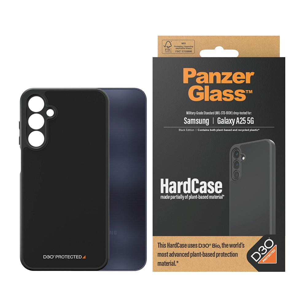 Samsung Galaxy A25 (5G) Back Case PanzerGlass D3O Bio HardCase - Black