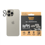 iPhone 15 Pro / 15 Pro Max PanzerGlass Hoops - Camera Protection - Platinum Strength - Natural Metal