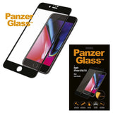 iPhone SE (2022 / 2020) / 8 / 7 / 6 / 6s PanzerGlass Screen Protector - Case Friendly - Black