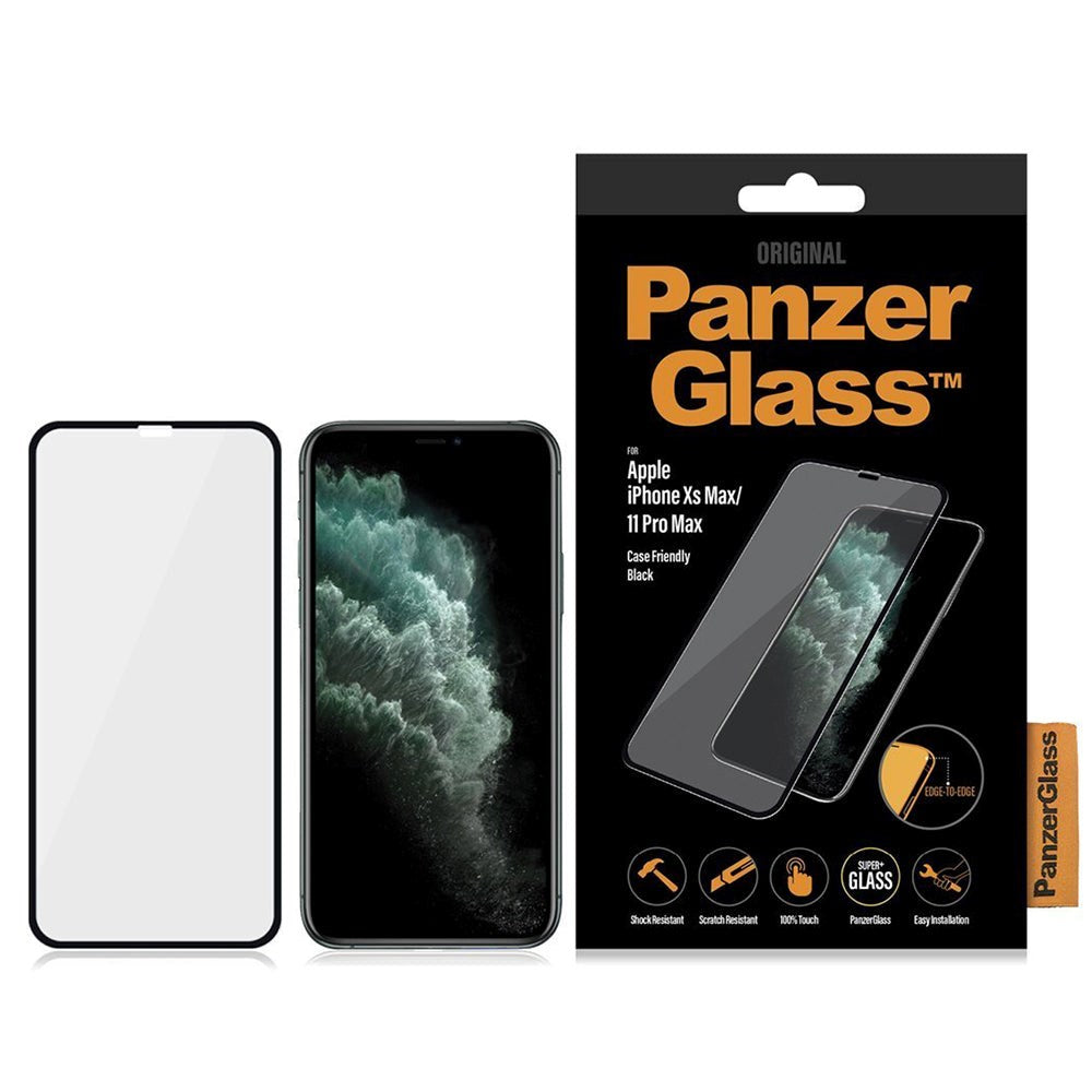 iPhone 11 Pro Max / Xs Max PanzerGlass Screen Protector - Case Friendly - Black