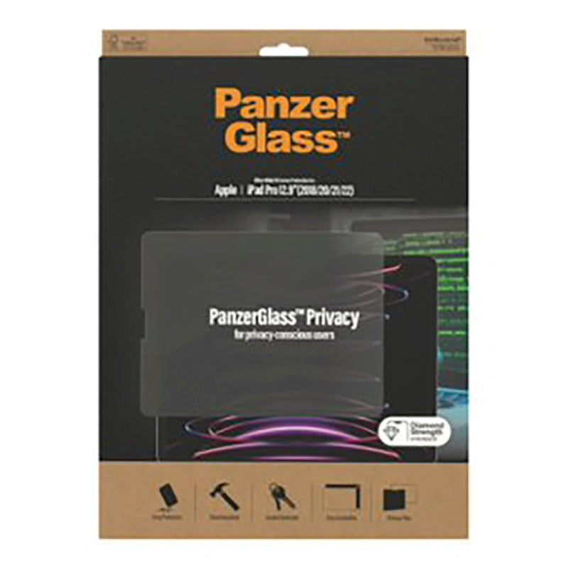 iPad Pro 12.9" (2022 / 2021 / 2020 / 2018) PanzerGlass Screen Protector - AntiBacterial with Privacy