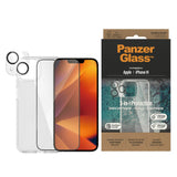 iPhone 14 PanzerGlass 3-in-1 Bundle w. EasyAligner - Screen Protector (UWF) / Case / Camera Protection - Transparent