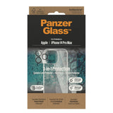 iPhone 14 Pro MaxPanzerGlass 3-in-1 Bundle w. EasyAligner - Screen Protector (UWF) / Case / Camera Protection - Transparent