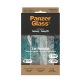 Samsung Galaxy S23 PanzerGlass 3-in-1 Bundle w. EasyAligner - Screen Protector (UWF) / Case / Camera Protection - Transparent