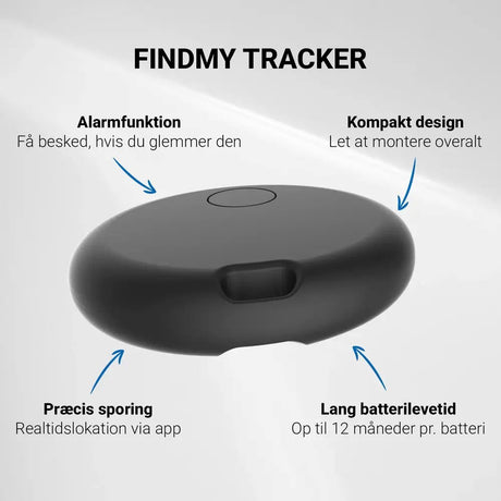 Zmartgear Bluetooth GPS Tracker - Compatible with Apple Find My - Black