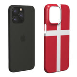 EIDERWOOD iPhone 13 Pro Hard Plastic Cover - Denmark's Flag