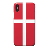 EIDERWOOD iPhone XR Hard Plastic Cover - Denmark's Flag