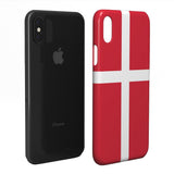 EIDERWOOD iPhone XR Hard Plastic Cover - Denmark's Flag