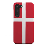 EIDERWOOD Samsung Galaxy S23 Hard Plastic Cover - Denmark's Flag