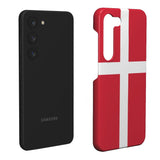 EIDERWOOD Samsung Galaxy S22 Ultra Hard Plastic Cover - Denmark's Flag