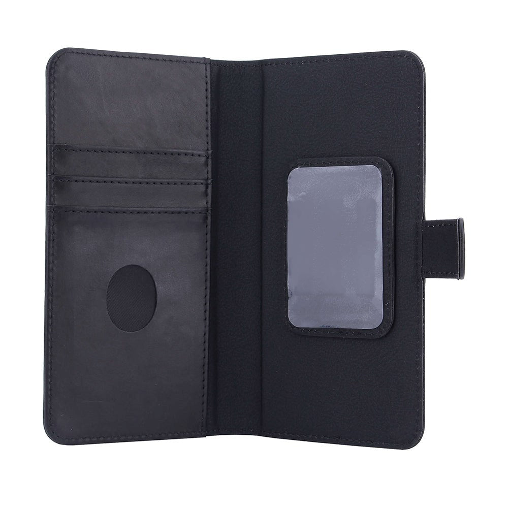 RadiCover 2-in-1 - Genuine Leather Universal Case XXL - 86% Radiation Protection - Black