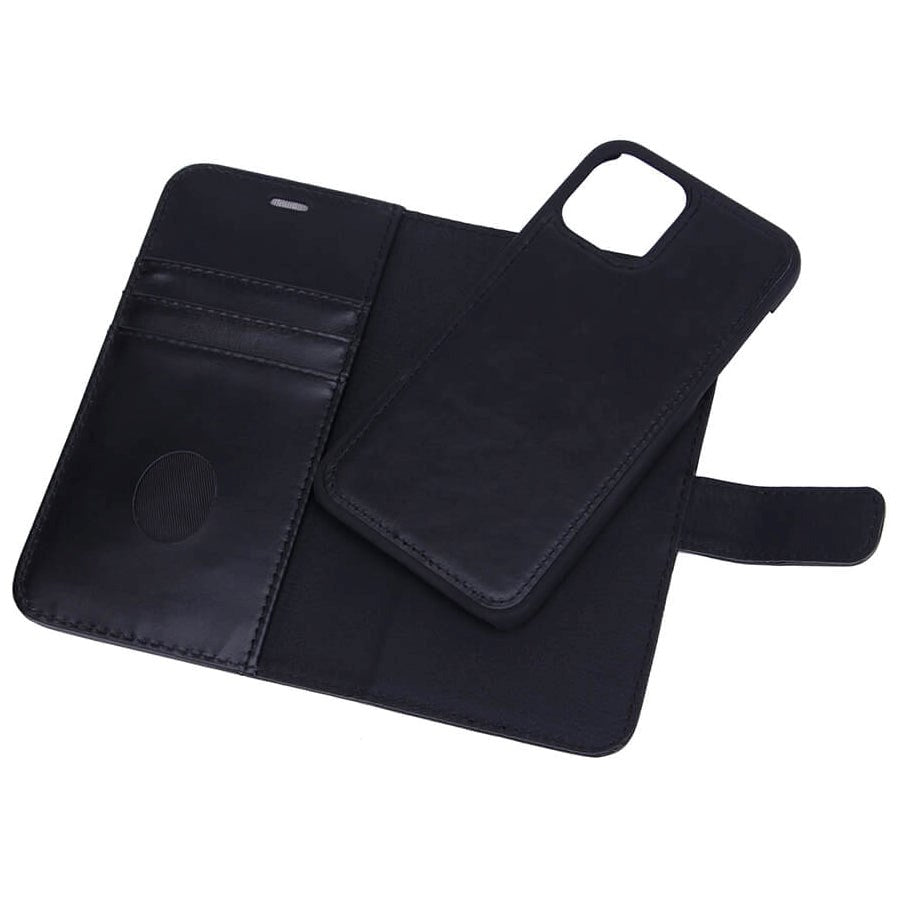 RadiCover 2-in-1 - iPhone 12 / 12 Pro - Genuine Leather Case - 86% Radiation Protection - Black