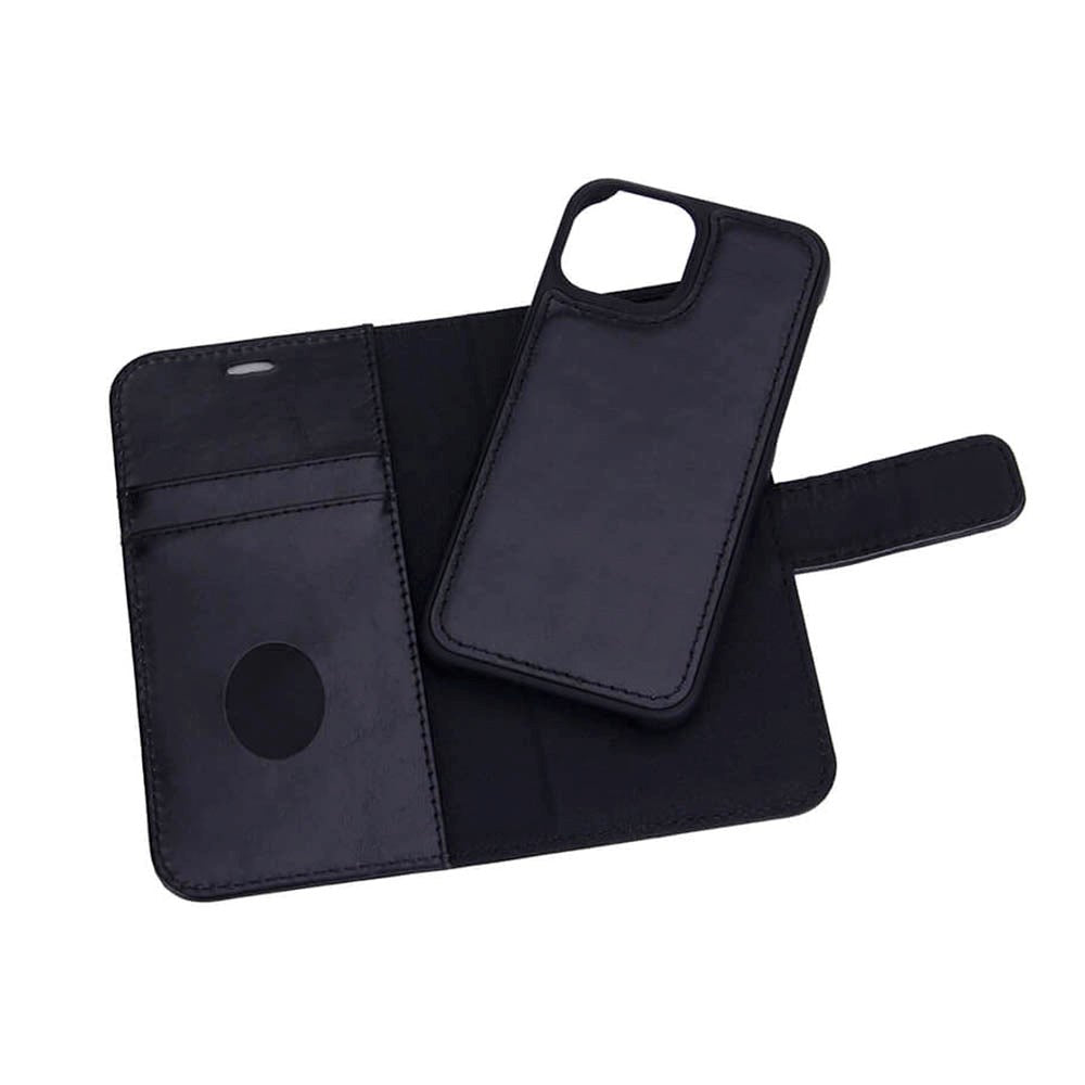 RadiCover 2-in-1 - iPhone 13 Mini - Genuine Leather Case - 86% Radiation Protection - Black