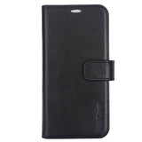 RadiCover Exclusive 2-in-1 iPhone 15 Pro - Genuine Leather Flip Case - 86% Radiation Protection - MagSafe Compatible - Black