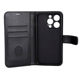 iPhone 15 Pro RadiCover Vegan Leather Flip Case - 86% Radiation Protection - MagSafe Compatible - Black