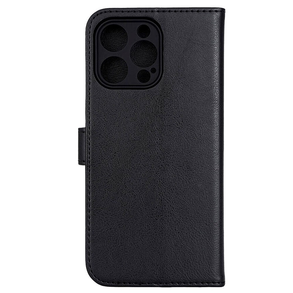 iPhone 15 Pro Max RadiCover Vegan Leather Flip Case - 86% Radiation Protection - MagSafe Compatible - Black