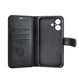 RadiCover iPhone 16 Anti Radiation Vegan Leather Flip Case with Wallet - MagSafe Compatible - Black