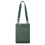 Philbert UltraSlim Vegan Leather Sleeve w. Strap for MacBook / Laptop 15" (35,5 x 25 x 2 cm) - Green