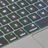 Philbert MacBook Pro 13" / 16" (A2338 / A2141) Keyboard Cover w. Danish Keyboard - Transparent / Rainbow