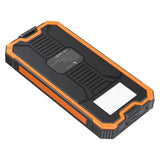 Lippa Solar Cell PowerBank 10,000 mAh 10.5W 2 x USB-A - Orange / Black (DEMO)