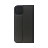 GreenMind iPhone 14 Plus Faux Leather Flip Case with Cardholder & Stand Function - Black