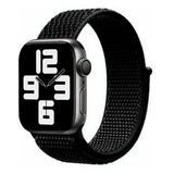 Apple Watch (38/40/SE/41/42mm) Lippa Nylon Strap - Pitch Black