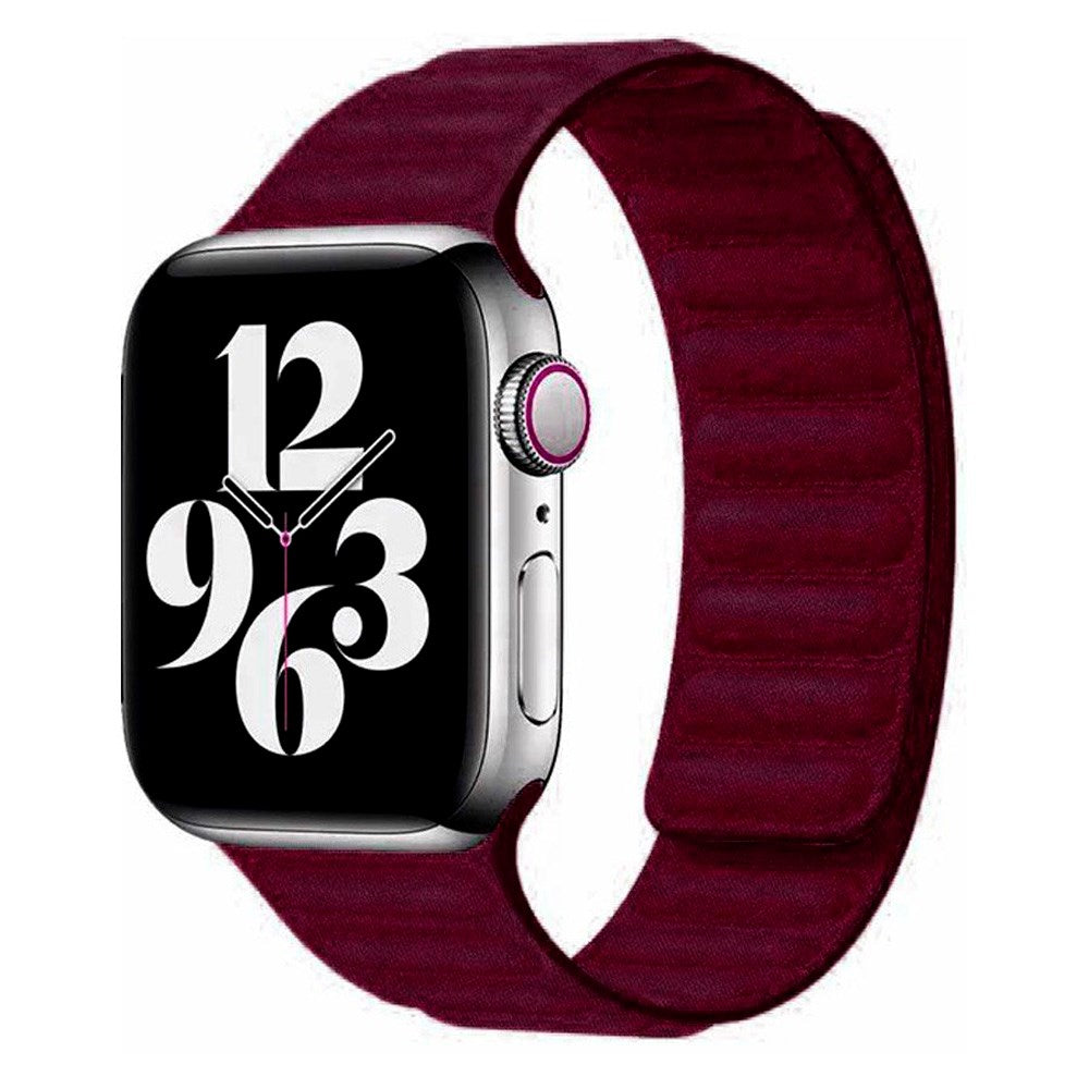 Apple Watch (38/40/SE/41/42mm) Magnetic Lippa Finewoven Strap - Wine Red