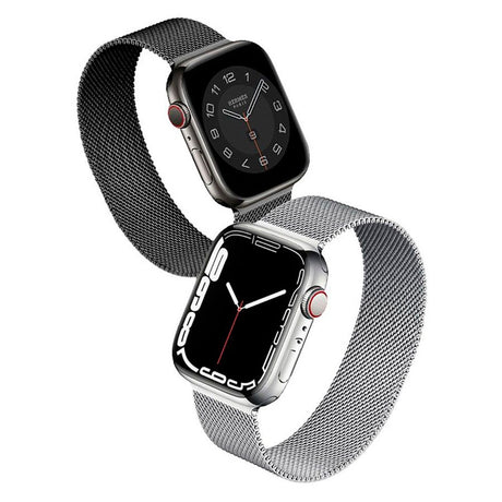 Lippa Apple Watch (38/40/SE/41/42mm) Magnetic Stainless Steel Strap - Black