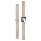 Lippa Apple Watch (42/44/SE/45/46/49mm) Magnetic Leather Strap - Beige