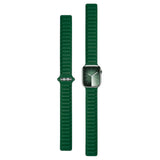 Lippa Apple Watch (42/44/SE/45/46/49mm) Magnetic Leather Strap - Dark Green