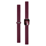 Apple Watch (42/44/SE/45/46/49mm) Magnetic Lippa Finewoven Strap - Wine Red