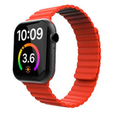 Lippa Apple Watch (42/44/SE/45/46/49mm) Magnetic Silicone Strap - Red