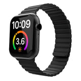 Lippa Apple Watch (42/44/SE/45/46/49mm) Magnetic Silicone Strap - Black