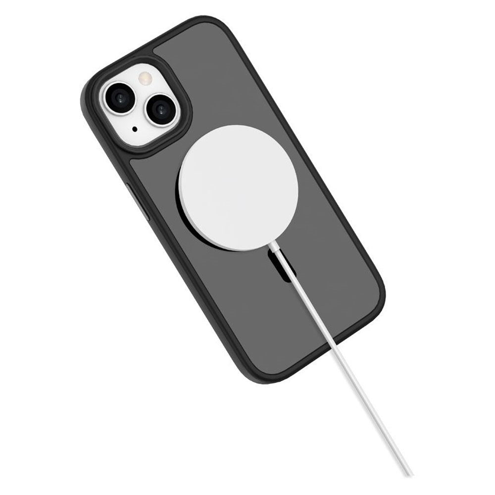iPhone 15 Lippa Hybrid Plastic Case - MagSafe Compatible - Matte / Black
