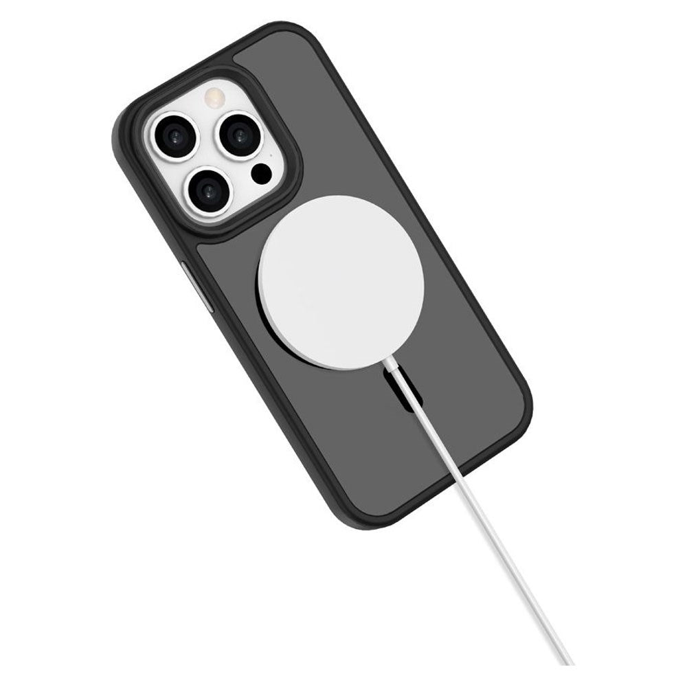 iPhone 15 Pro Lippa Hybrid Plastic Case - MagSafe Compatible - Matte / Black