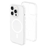 iPhone 15 Pro Lippa Hybrid Plastic Case - MagSafe Compatible - Transparent / White