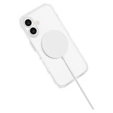 iPhone 16 Lippa Hybrid Plastic Case - MagSafe Compatible - Transparent / White